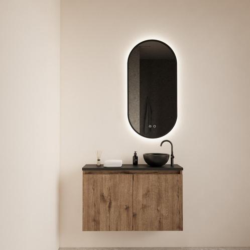 Fonteinmeubel BWS Meadow 80x50 cm Wellington Oak Incl., Doe-het-zelf en Verbouw, Sanitair, Bad, Nieuw, Ophalen of Verzenden