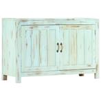 vidaXL Dressoir 110x35x70 cm massief mangohout lichtblauw, 100 tot 150 cm, Verzenden, Nieuw, 25 tot 50 cm