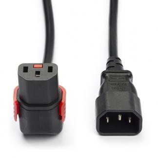 C14 naar C13 kabel | ACT | 2 meter (Omlaag, IEC lock), Computers en Software, Pc- en Netwerkkabels, Nieuw, Verzenden