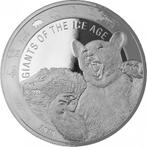 Ghana Giants of the Ice Age 1 kg 2020 Cave Bear, Verzenden, Overige landen, Losse munt, Zilver