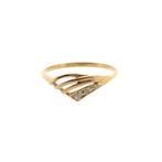 Roségouden ring met zirconia (dames sieraden, dames ring), Gebruikt, Overige kleuren, Ophalen of Verzenden, Kleiner dan 17