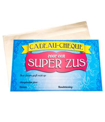 Cadeaubon Zus 34,5cm beschikbaar voor biedingen