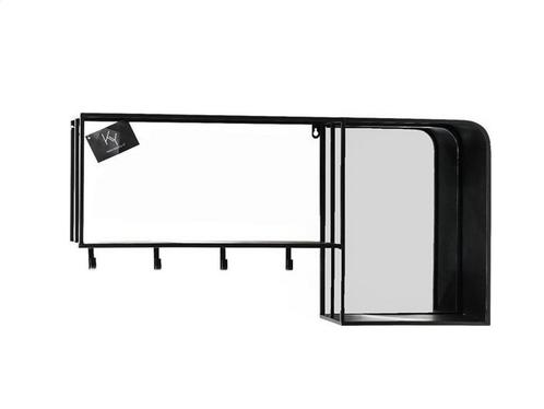Wandrek Metaal met spiegel | 80 x 40 x 17 cm, Huis en Inrichting, Kasten | Wandmeubels, Nieuw, Verzenden