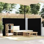 vidaXL Windscherm uittrekbaar 100x600 cm zwart, Verzenden, Nieuw