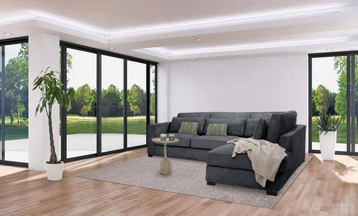 Loveseat Almere - loveseats - Antraciet, Huis en Inrichting, Stoelen, Grijs, Nieuw, Stof