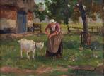 Gerard Delfgaauw (1882-1947) - Vrouw en geit