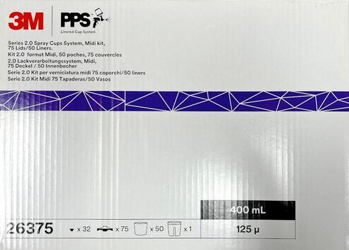3M 26375 PPS 2.0 Binnenbeker Midi 400ml met filter 125 micro, Doe-het-zelf en Verbouw, Schildersmaterialen, Nieuw, Ophalen of Verzenden