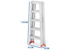 Stabiele Opvouwbare Ladder voor Thuis - 2x5 Treden - Anti..., Ophalen of Verzenden, Nieuw