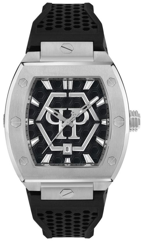 Philipp Plein PWPUA0524 The Hexagon Phantom horloge, Sieraden, Tassen en Uiterlijk, Horloges | Heren, Kunststof, Nieuw, Staal