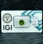 1 pcs Groen Olivijn - 5.43 ct - International Gemological, Sieraden, Tassen en Uiterlijk, Nieuw