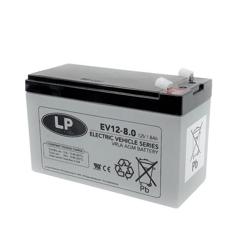 Landport (LP) EV12-8 accu 12 volt 8 Ah Electric Vehicle VRLA, Caravans en Kamperen, Camper-accessoires, Nieuw, Ophalen of Verzenden
