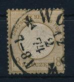 Duitse Rijk 1872 - 18 Kreuzer Kleiner Schild, schoon, Gestempeld