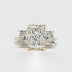 Statement ring - 18 karaat Geel goud - 5.02ct. tw. Diamant