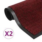 vidaXL Droogloopmatten 2 st rechthoekig getuft 80x120 cm, Tuin en Terras, Deurmatten, Verzenden, Nieuw