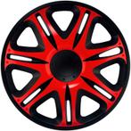 4-Delige J-Tec Wieldoppenset Nascar 15-inch zwart/rood, Verzenden, Nieuw