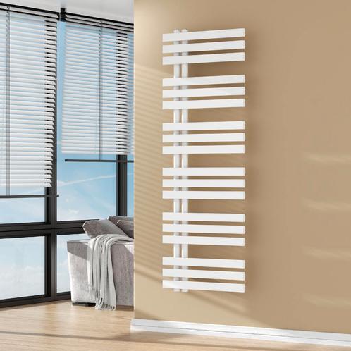 [neu.haus] Handdoekradiator Slidre 140x50x5,4 cm wit, Doe-het-zelf en Verbouw, Verwarming en Radiatoren, Nieuw, Verzenden