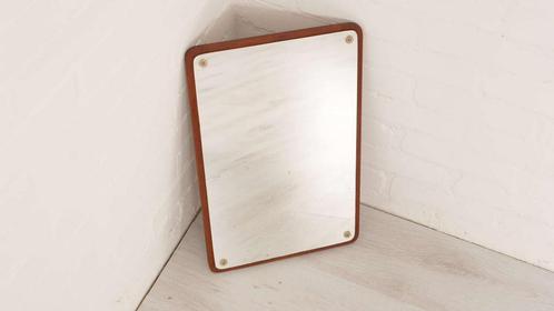 Vintage spiegel | Teak | 48 cm, Huis en Inrichting, Woonaccessoires | Spiegels, Ophalen of Verzenden