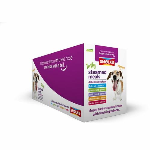 Smolke Hondenvoer Vers Gestoomd Multipack 10 x 395 gr, Dieren en Toebehoren, Dierenvoeding, Verzenden