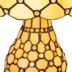 Tiffany tafellamp met verlichte voet – honingraatstructuur, Verzenden, Nieuw