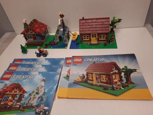 Lego - Creator - 5766+31025 - Houthakkershut + Berghut, Kinderen en Baby's, Speelgoed | Duplo en Lego