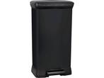 Curver Decobin Prullenbak - 50L - 39x29x72 cm - Zwart, Verzenden, Zo goed als nieuw