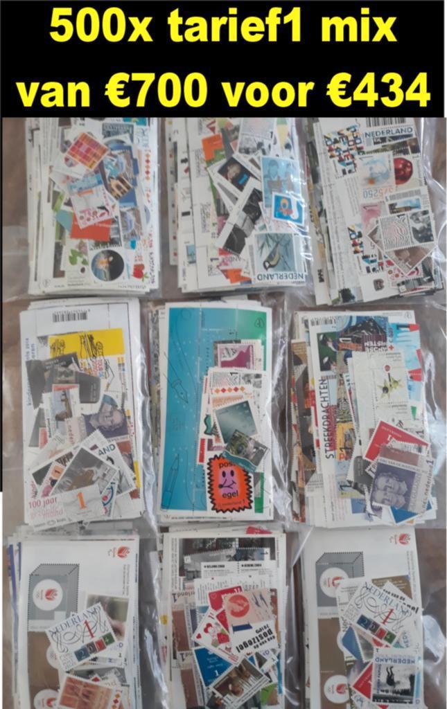500x tarief1 mix postfris nominaal frankeergeldig voor €434, Postzegels en Munten, Postzegels | Nederland, Postfris, Na 1940, Ophalen of Verzenden