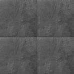 Tuintegel Zwart 80x80cm (Vloeren, Afbouwmaterialen), 60 cm of meer, Nieuw, Ophalen of Verzenden, 10 m² of meer