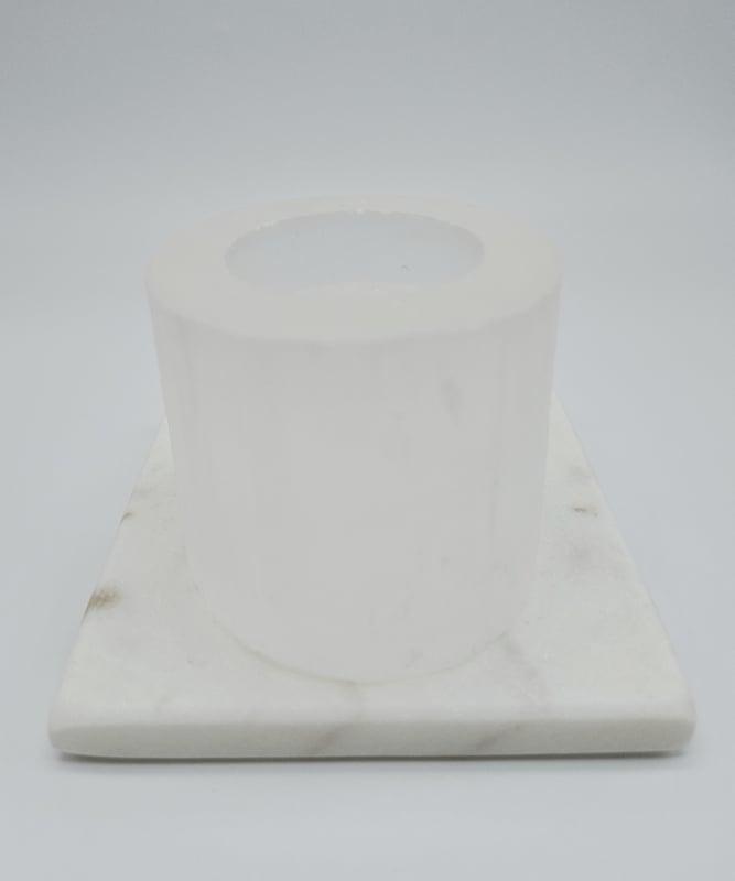 Seleniet Waxinelichthouder, Verzamelen, Mineralen en Fossielen, Ophalen of Verzenden