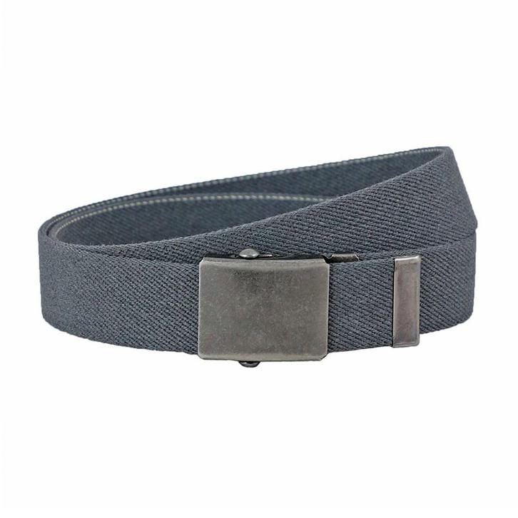 Landley Canvas Riem Schuifgesp Koppelriem - Grijs - 105, Kleding | Heren, Riemen en Ceinturen, Nieuw, Verzenden