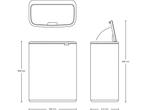 Brabantia Bo Touch Bin - Prullenbak - 60 liter - Soft-touch, Verzenden, Zo goed als nieuw