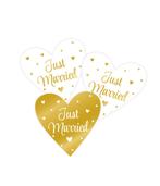 Decoratie Borden Just Married wit/goud, Ophalen of Verzenden, Nieuw