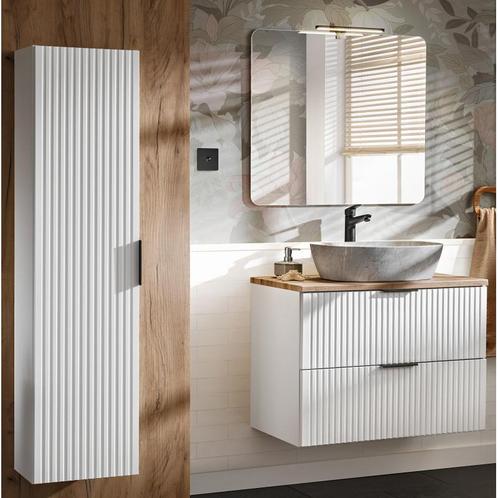 Badkamermeubel Polaris Uno Wit 80CM (Badkamermeubels), Huis en Inrichting, Badkamer | Badkamermeubels, Nieuw, Ophalen of Verzenden