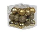 Kerstballen 3cm. 27 stuks Goud combi kunststof onbreekbaar, Nieuw, Ophalen of Verzenden