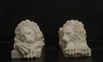 sculptuur, After canova, Grandi Coppia di Leoni in marmo il, Antiek en Kunst