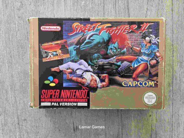 Street Fighter II (SNES tweedehands game), Spelcomputers en Games, Games | Nintendo NES, Zo goed als nieuw, Ophalen of Verzenden