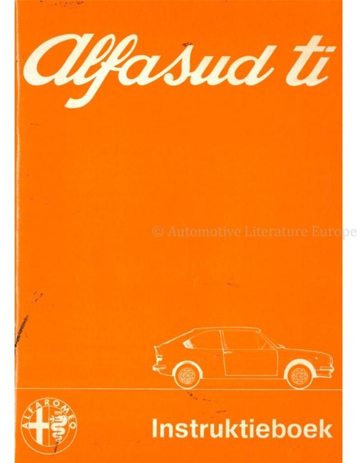 1977 ALFA ROMEO ALFASUD TI INSTRUCTIEBOEKJE NEDERLANDS, Auto diversen, Handleidingen en Instructieboekjes