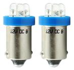 BA9s auto lamp 2 stuks T4W blauw | LED kentekenverlichting/s, Auto-onderdelen, Verlichting, Verzenden, Nieuw