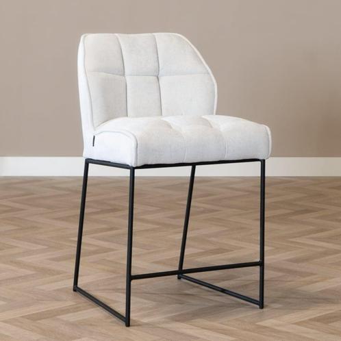 40% Korting: Scandinavische barkruk Jelle off white 70 cm, Huis en Inrichting, Barkrukken, Zo goed als nieuw, Ophalen