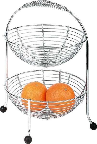 Fruit Etagère Verchroomd | 2 Etages, Zakelijke goederen, Horeca | Overige, Verzenden