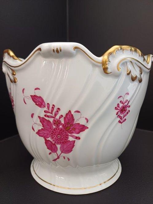 Herend - Bloempot - Porselein - Apponyi Purpur, Antiek en Kunst, Antiek | Glas en Kristal