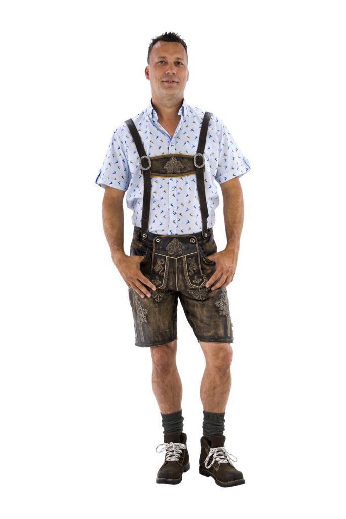 Lederhose kurz, vintage retro antique, Hobby en Vrije tijd, Feestartikelen, Nieuw, Verzenden