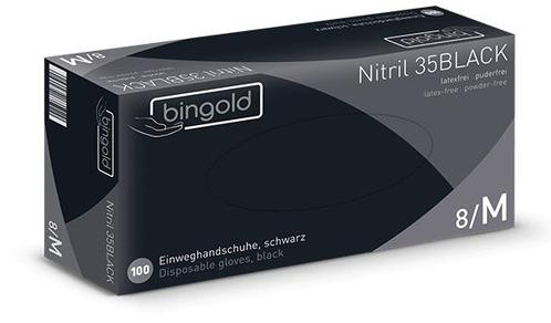 Nitrile Handschoenen Zwart Poeder/Latex vrij - 100stuks, Sieraden, Tassen en Uiterlijk, Uiterlijk | Haarverzorging, Overige typen