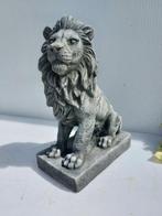 Beeld, tuinbeeld leeuw - 35 cm - cast stone, Antiek en Kunst
