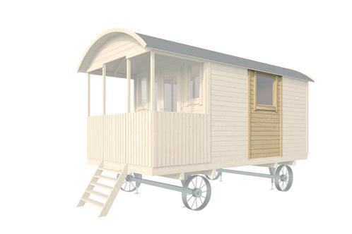 Pipowagen - Zigeunerwagen | Paneel met raam, Tuin en Terras, Overige Tuin en Terras, Nieuw, Verzenden