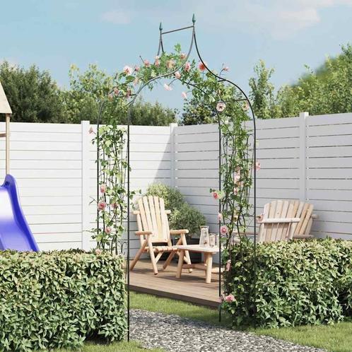 vidaXL Tuinboog speer ontwerp donkergroen, Tuin en Terras, Palen, Balken en Planken, Nieuw, Verzenden