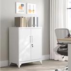 Metalen Opbergkast met 2 Deuren en Slot – 80x40x90 cm, Verzenden, Nieuw in verpakking