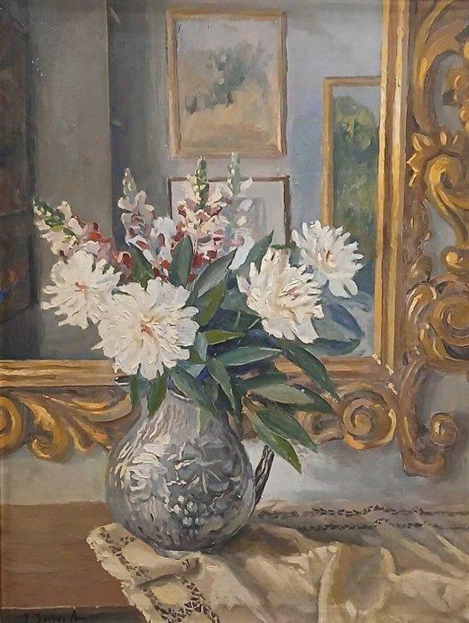 Spaanse school (XX) - NO RESERVE - Bodegón de espejo, Antiek en Kunst, Kunst | Schilderijen | Klassiek