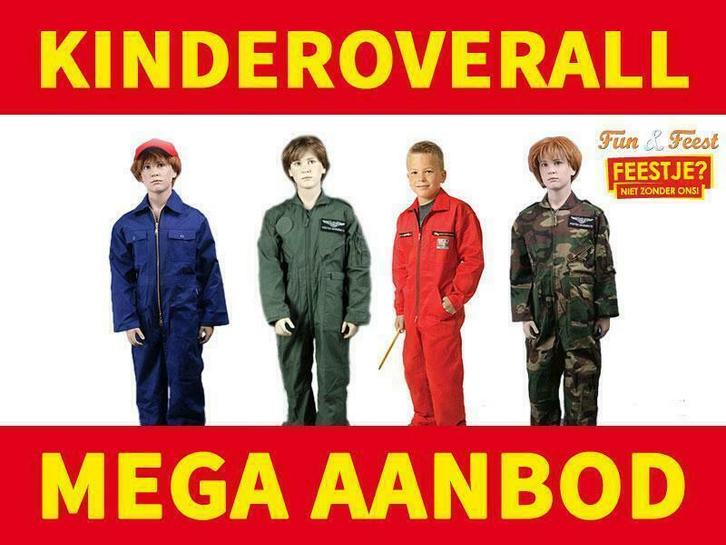 Kinderoveralls - Mega aanbod kinderoveralls, Kinderen en Baby's, Carnavalskleding en Verkleedspullen, Jongen of Meisje, Nieuw