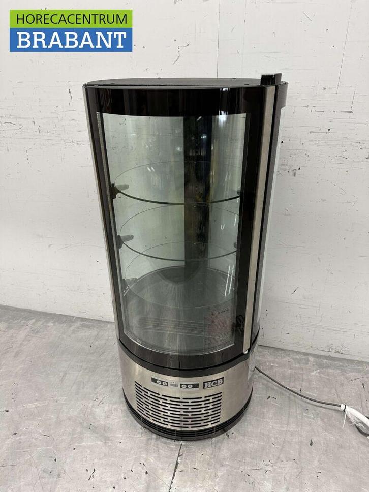 RVS Ronde koelvitrine Gebaksvitrine 100 liter 230V Horeca, Zakelijke goederen, Horeca | Keukenapparatuur, Nieuw in verpakking