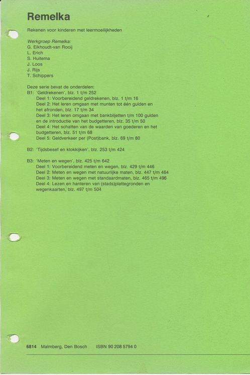 Remelka B1, B2 en B3 in Euros (zie omschrijving), Boeken, Schoolboeken, Nieuw, Verzenden